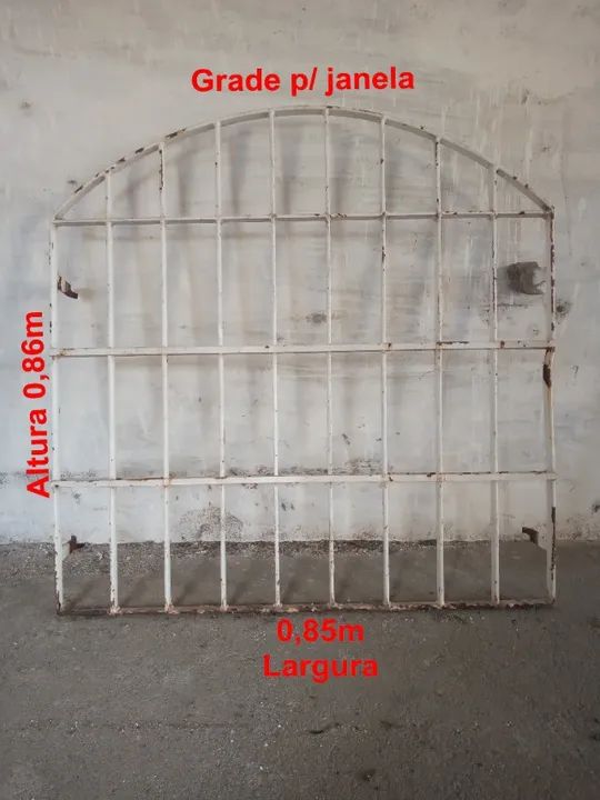 Janela e grades de ferro