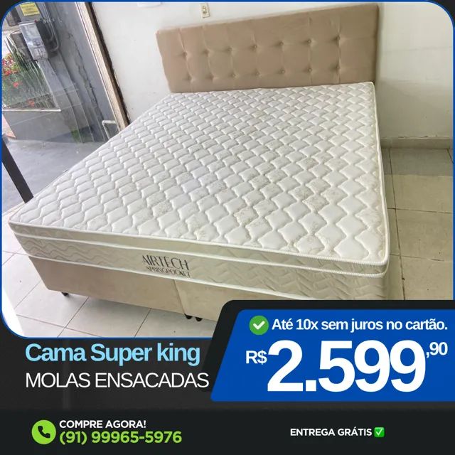 Cama Box Super king Ortobom - Entrega Grátis 