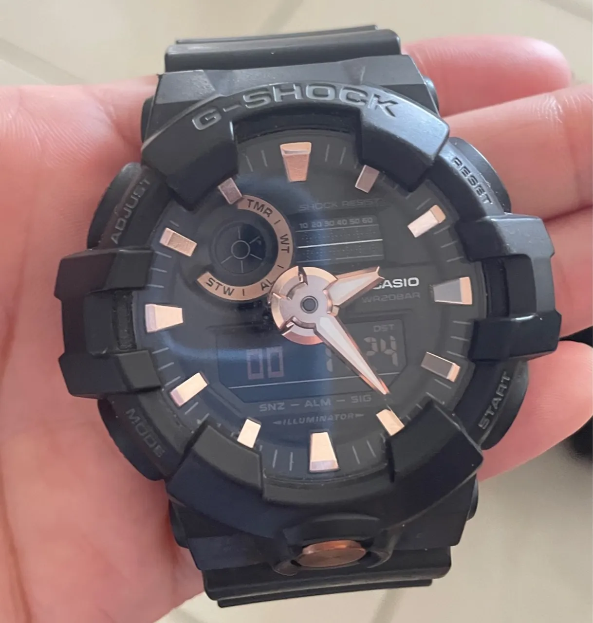 G-Shock GA-2000 Rose Gold - Relógio Masculino