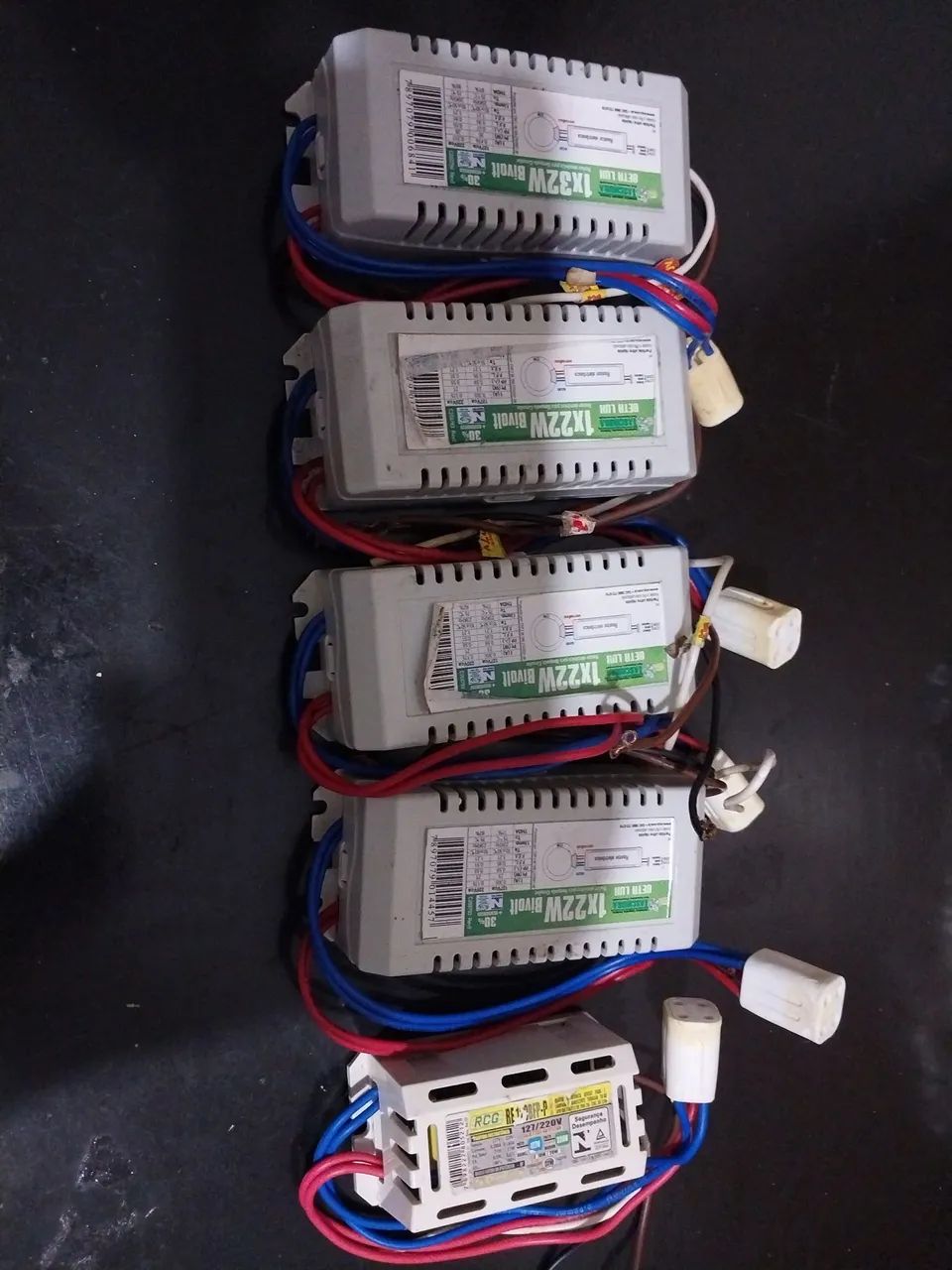  5 Reatores para Lâmpadas Fluorescentes 22W e 32W
