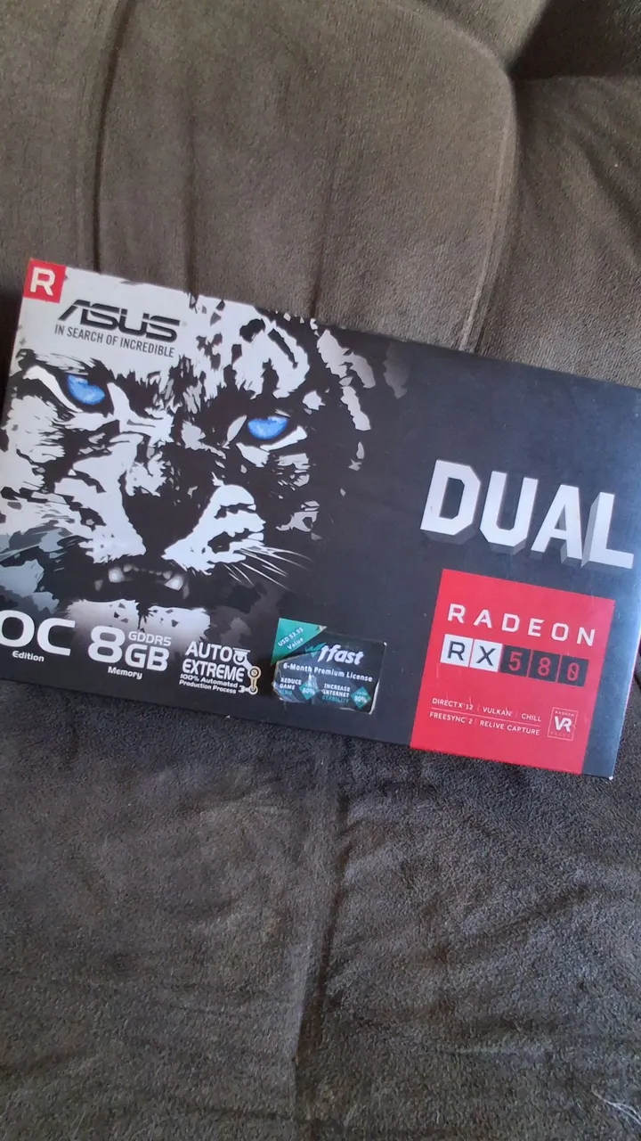 Placa de Vídeo ASUS Radeon RX 580 8GB OC Edition