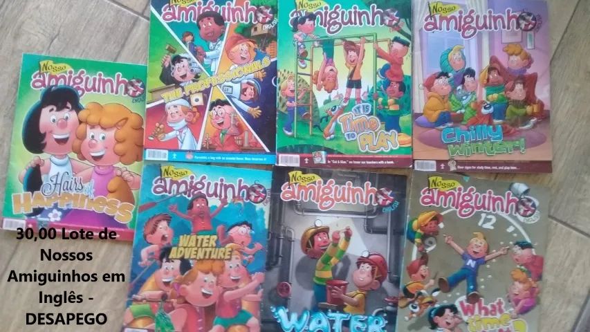 Lote de Nossos Amiguinhos em Inglês - DESAPEGO