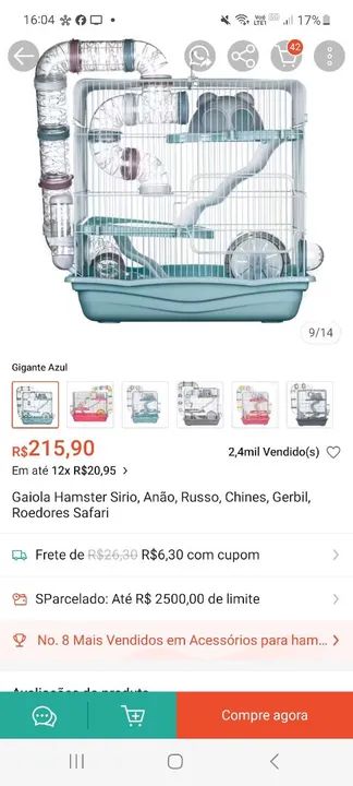 Gaiola para Hamster - Foto 6