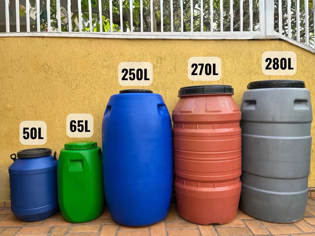 Tambores / Bombonas 50L 65L 250L 270L 280L