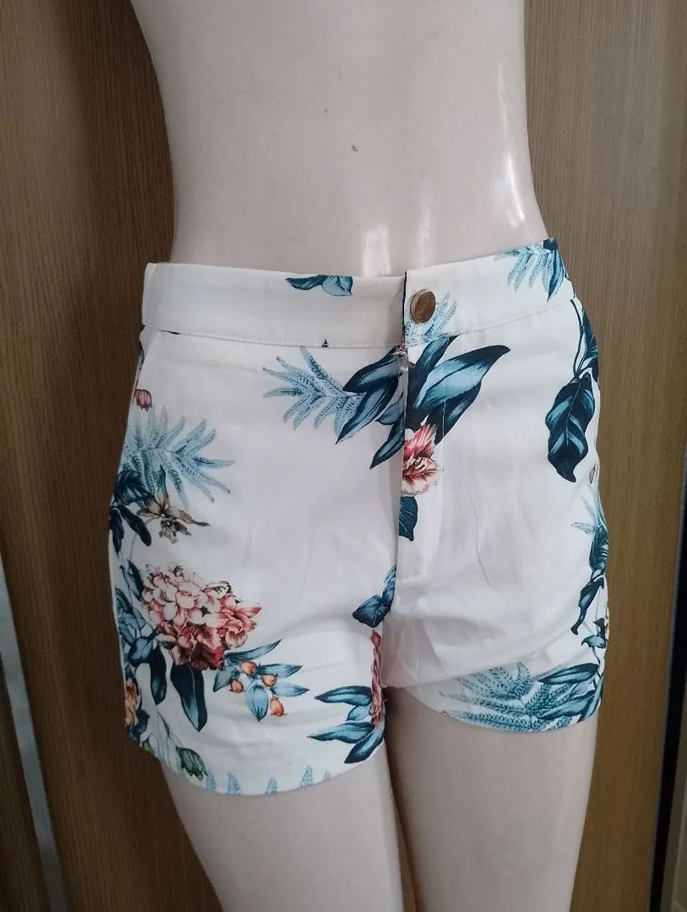 Short  Floral Branco