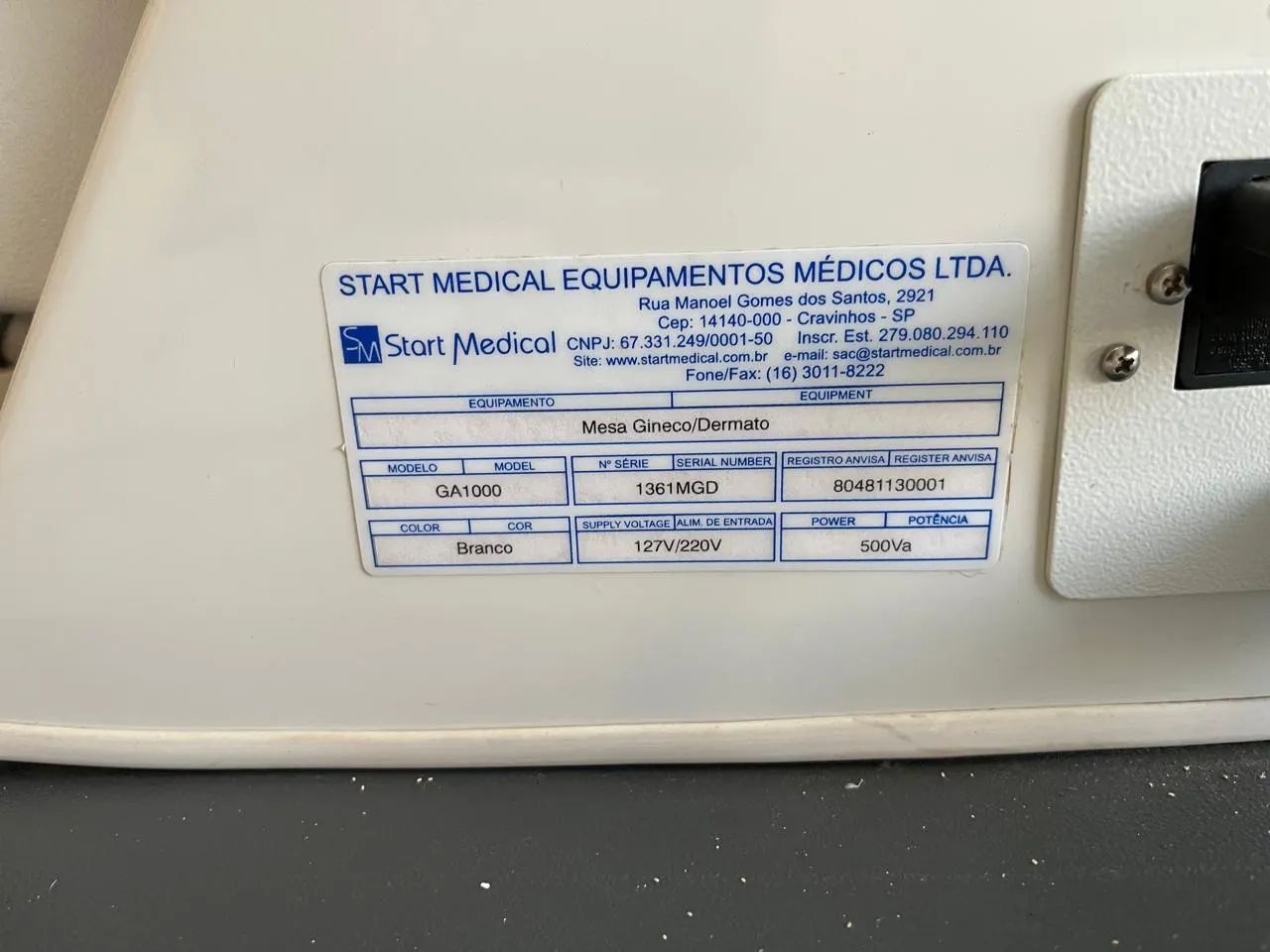 Mesa Médica Elétrica Start Medical GA1000 - 127/220V, completa e funcionando - Foto 2