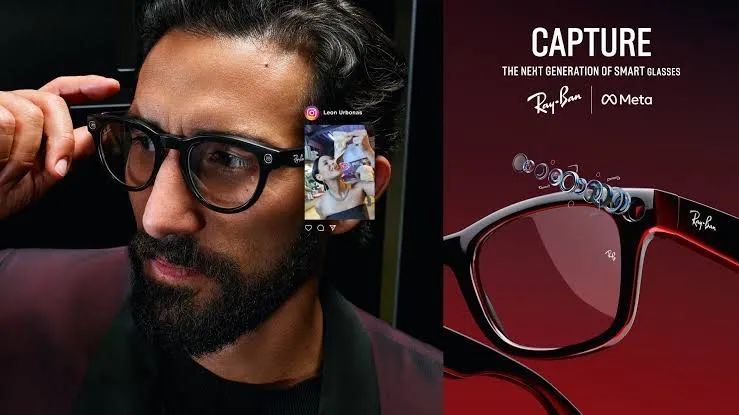 Rayban Meta caramelo com lente transvision - Foto 4