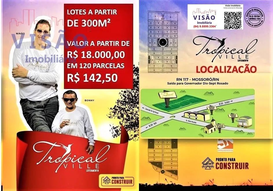 Terreno Loteamento em Tropical Ville - Mossoró