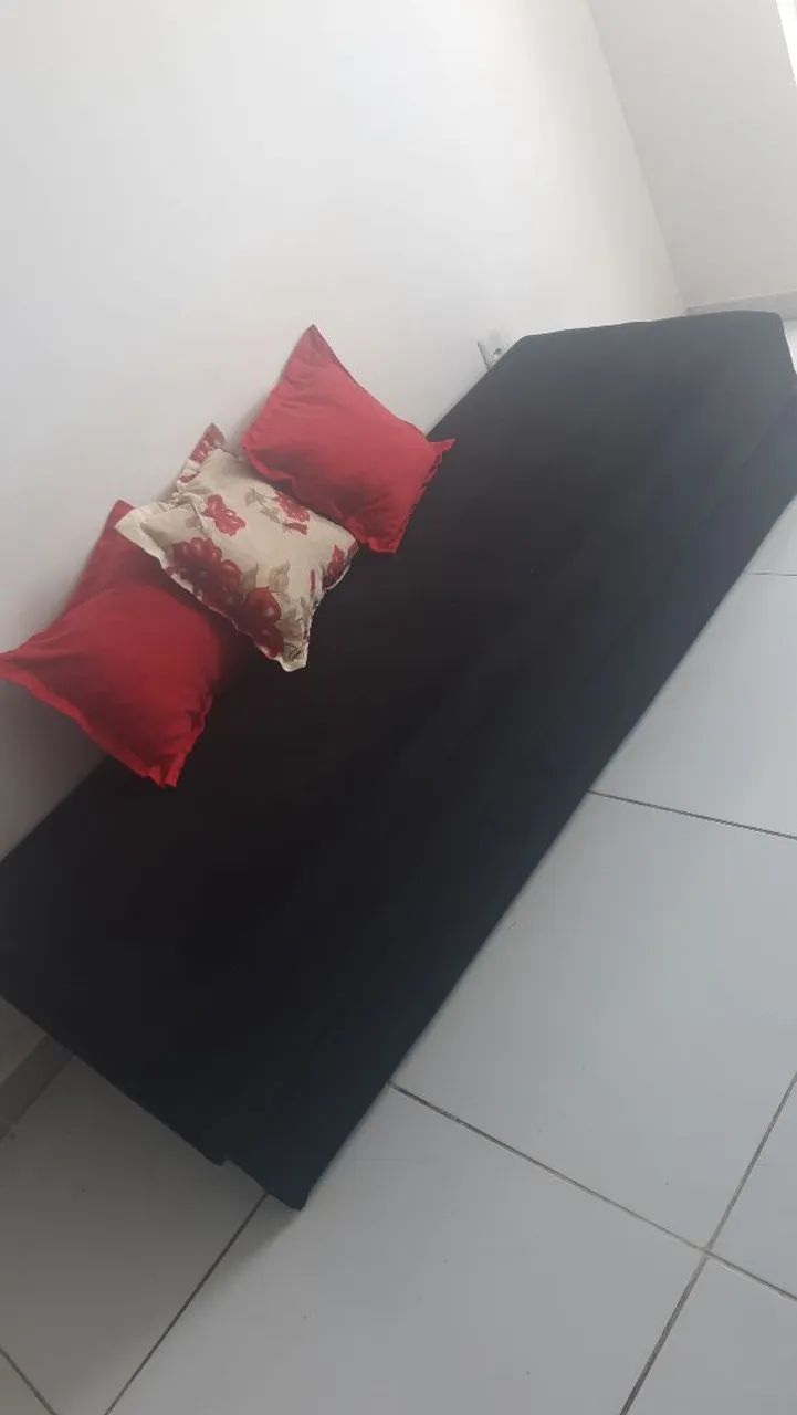 Sofá Cama Preto - 200 pra vender rápido 