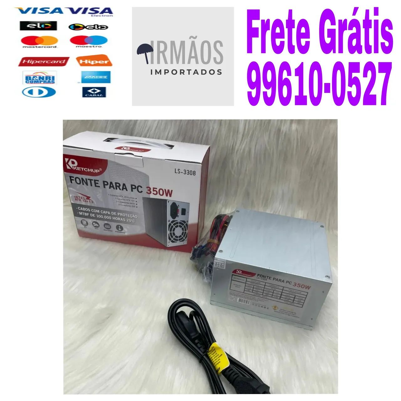 Fonte para Pc 350w Ketchup LS-3308