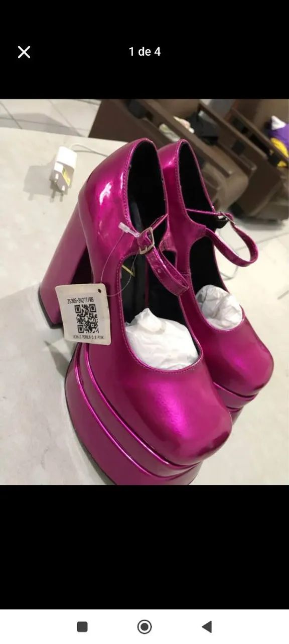 Sandália Plataforma Pink Zatz - Foto 2