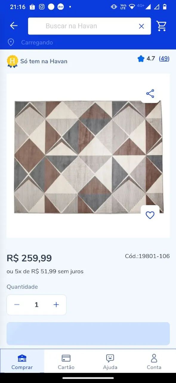 Vendo 2 tapetes de sala 1,33x1,90 cada 