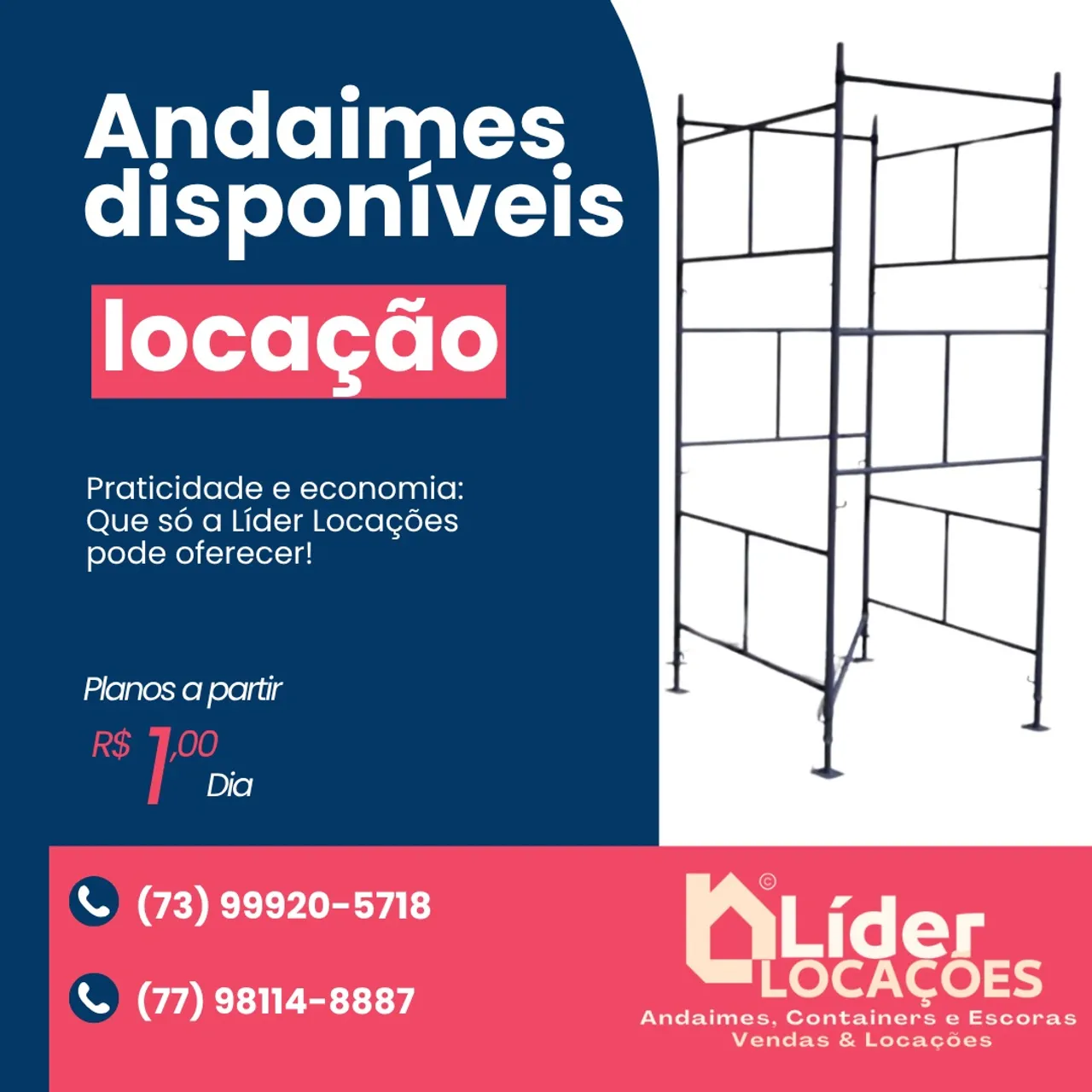 Aluga-se andaimes