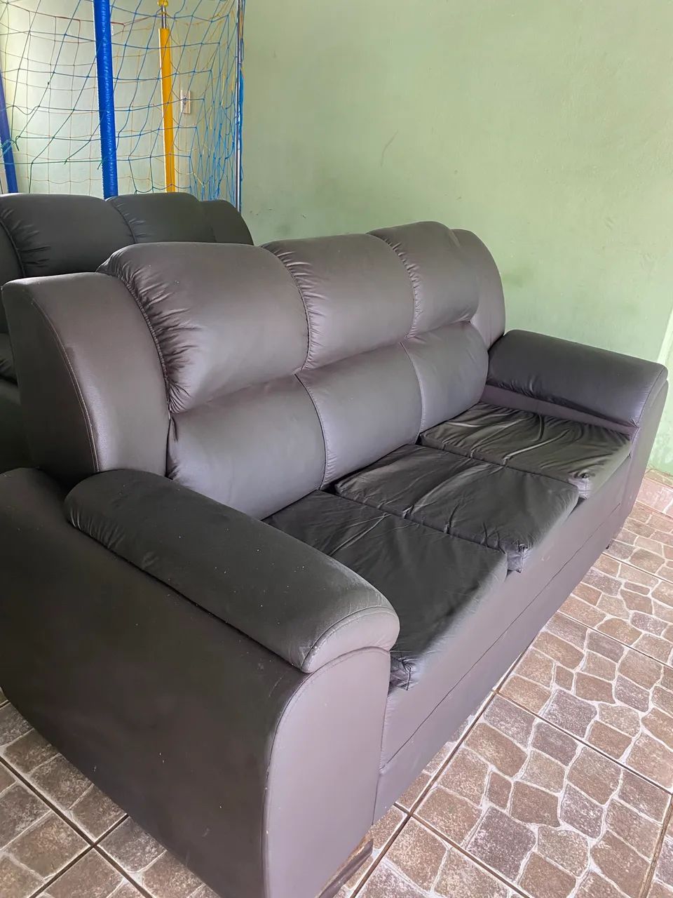 Leather fabric sofa64573908994946121