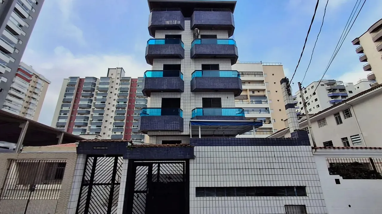 Apartamento mobiliado com 50 m² de 1 dormitório 2 sacadas e 1 vaga demarcada - Praia Grand