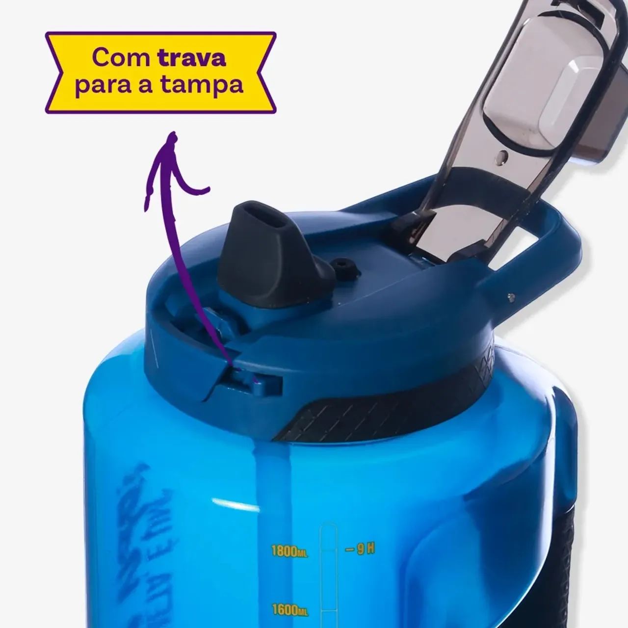 Produto NOVO - Garrafa de Água Fitness com design moderno e prático