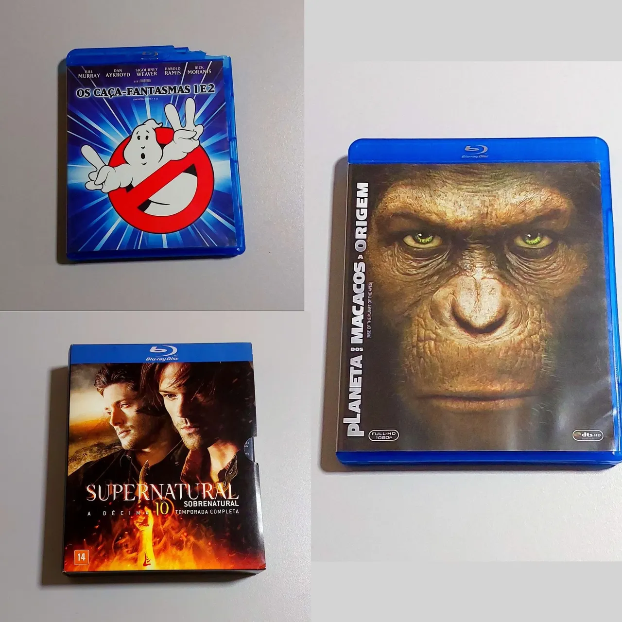 Combo Blu-ray: 3 Filmes + 1 Série