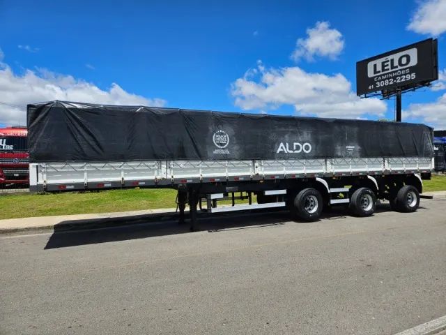 Carreta Graneleira Facchini Vanderleia Ano 22 14x 1.70mts chapa, roda disco, pneus usados - Foto 3