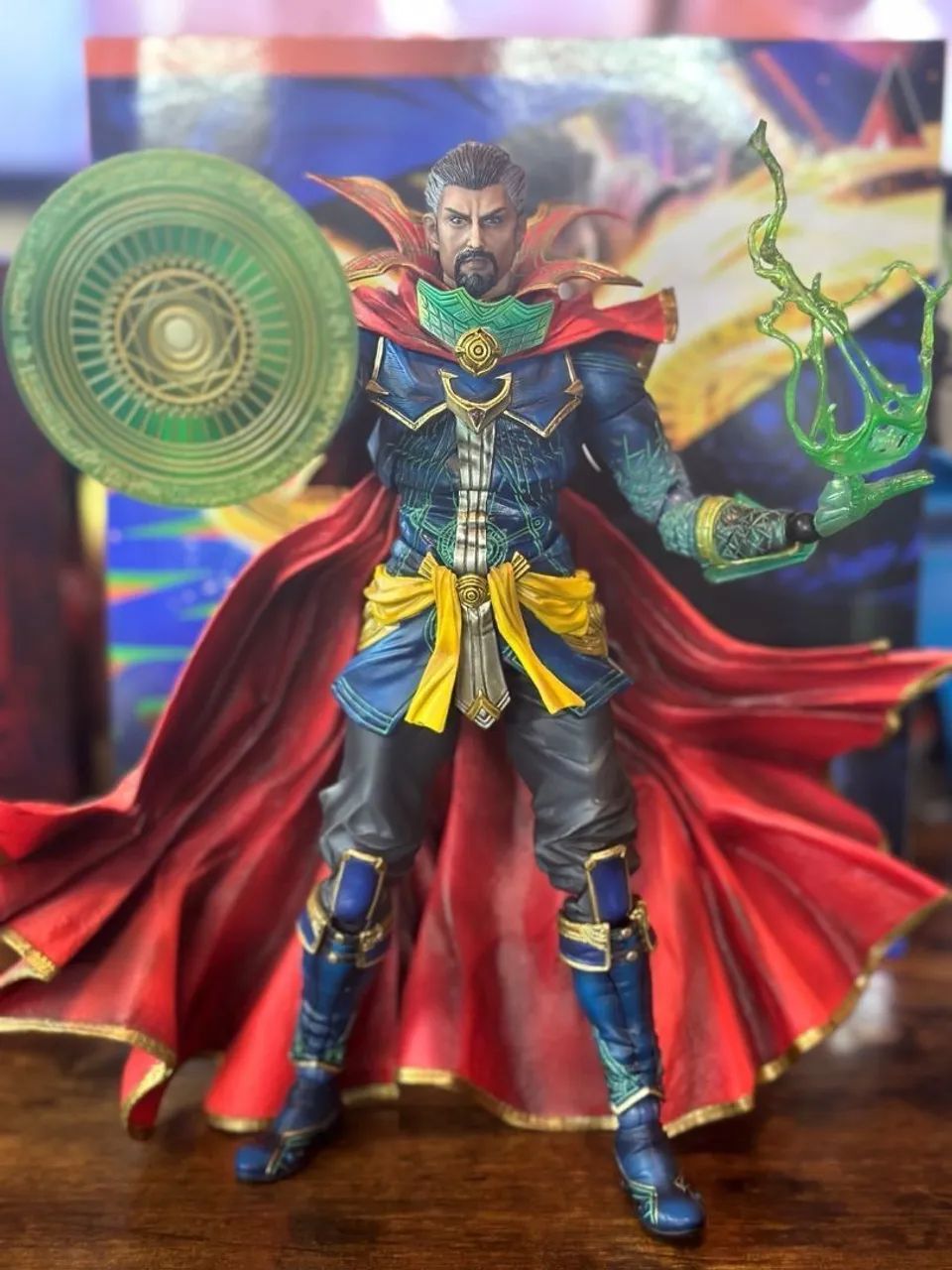 Doctor Strange カガーフィギュア Loja Mundo - Doctor Strange Marvel Play Arts Kai Bootleg action