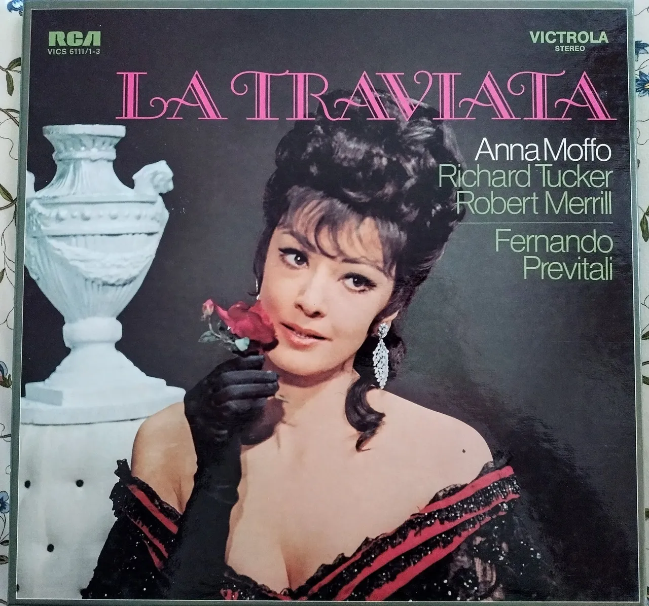 Box 3 Vinil La Traviata Anna Moffo, Richard Tucker, Robert Merrill