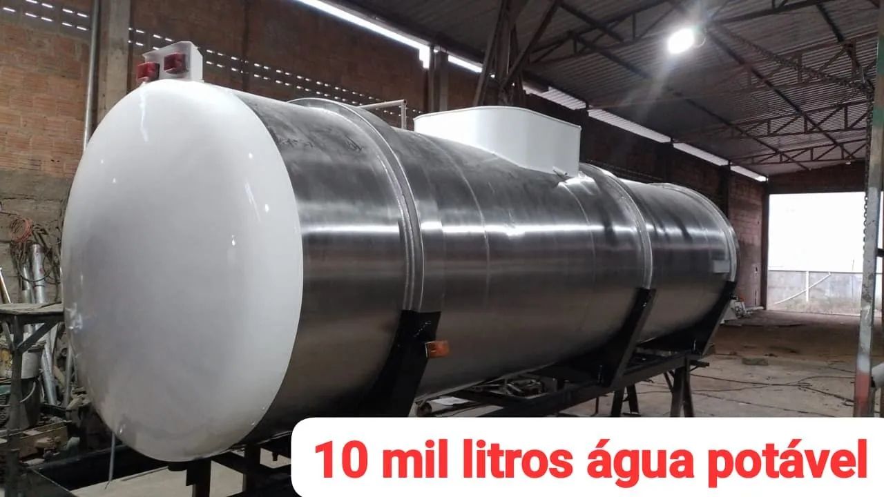 Tanque pipa inox de  10 mil litros água potável  pra caminhão  toco  - Foto 5