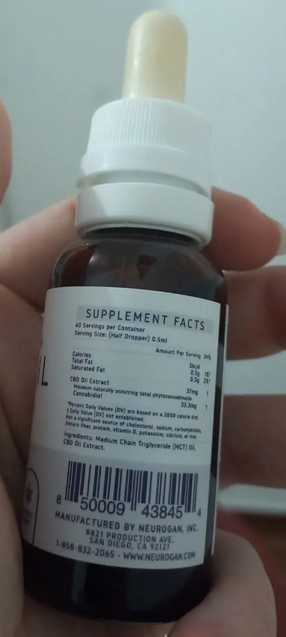 Óleo de CBD de Espectro Total Neurogan 2000mg - Foto 4