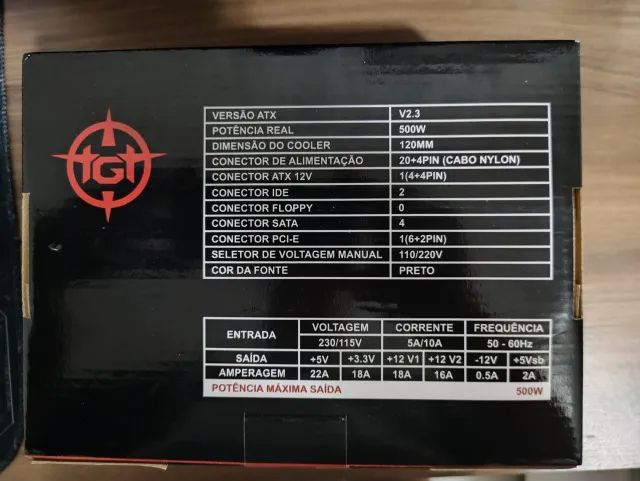 Fonte TGT Tomahawk 500W  TMWK500 - Foto 4