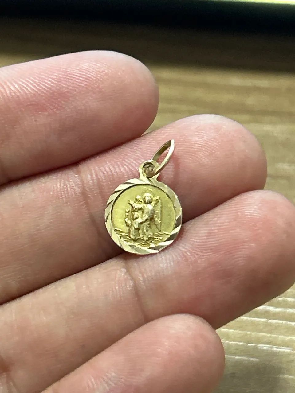 Pingente medalha ouro 18 - Foto 2