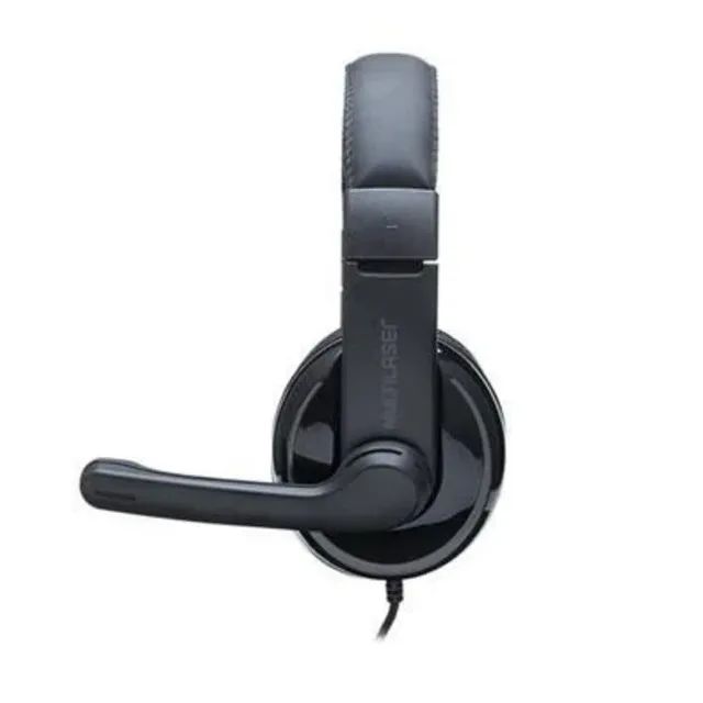 Headset Office Multilaser Pro, USB, Preto e Cinza, Com Fio - PH317 - Foto 2