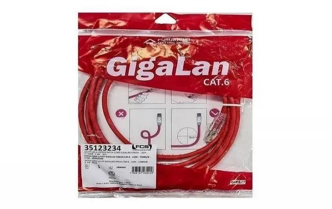 Patch Cord Cat6 3,0m U/utp Gigalan Furukawa