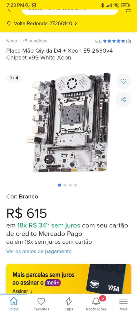 Placa Mãe Qiyida D4 + Xeon E5 2650v4