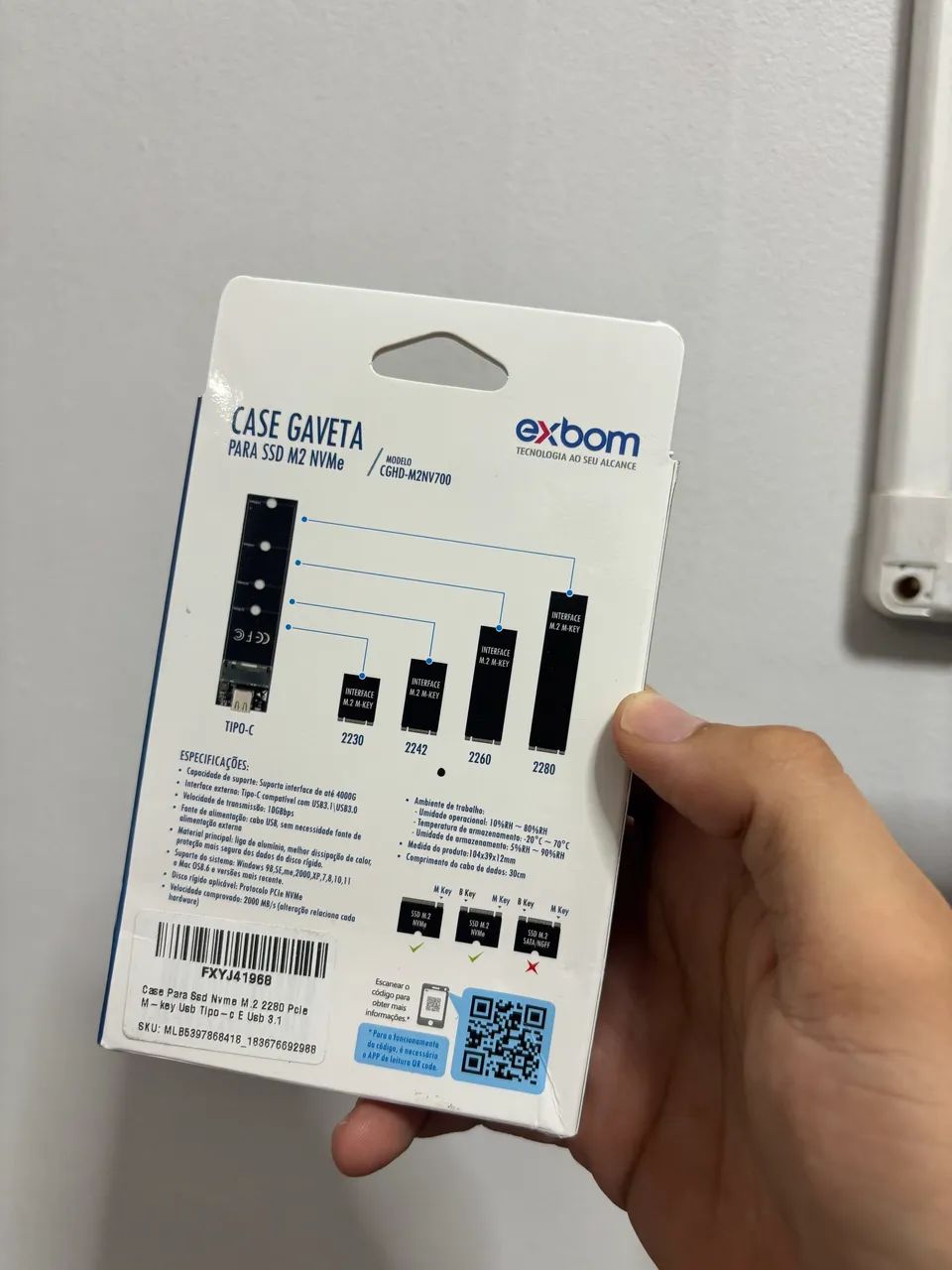 Case Ssd nvme exbom - Foto 4