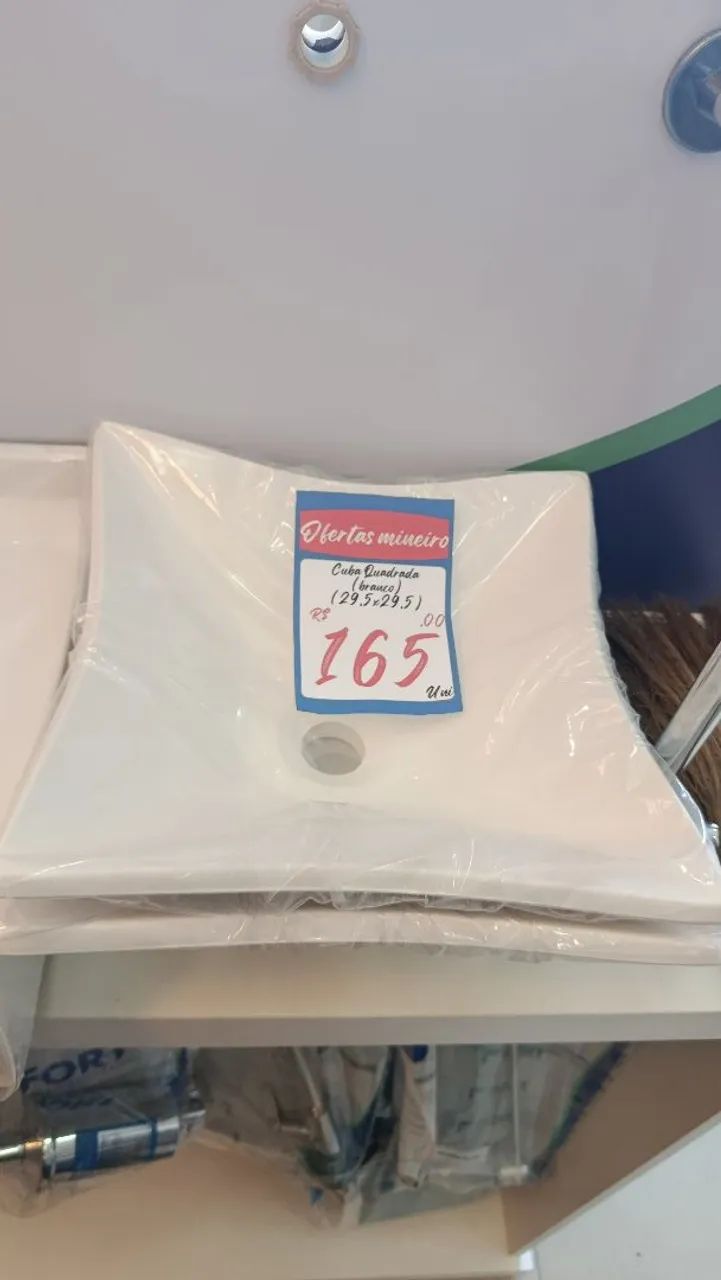Cuba Quadrada Branca - Oferta Imperdível!