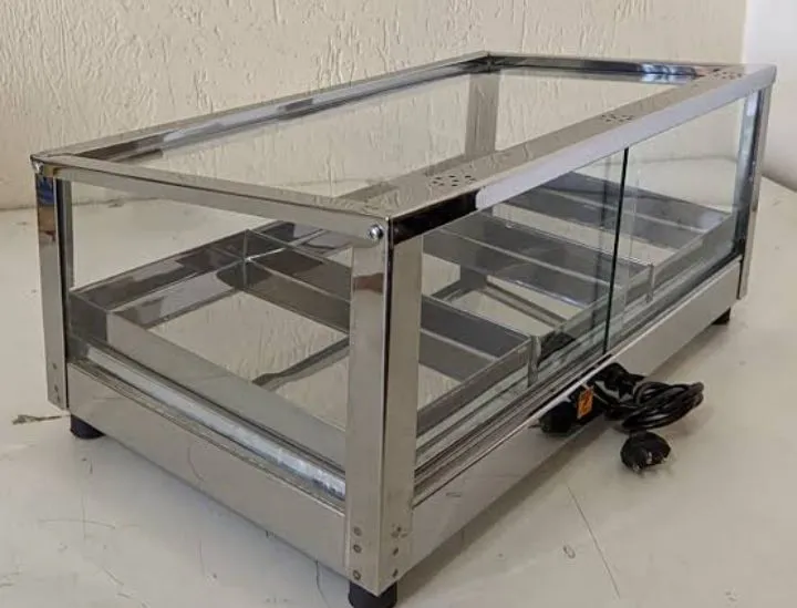 Vitrine para Padaria - Aço Inox - 3 Prateleiras