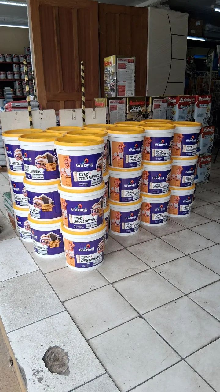 Tinta Brazimil Látex econômica antimofo Fosca 15L somente R$110,00 a vista  - Foto 2