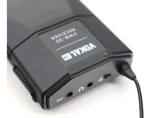 PROMOÇÃO! Microfone Sem Fio 1 Mão Vokal Vwb30 Gravação Externas Camera Cor Preto - Foto 2