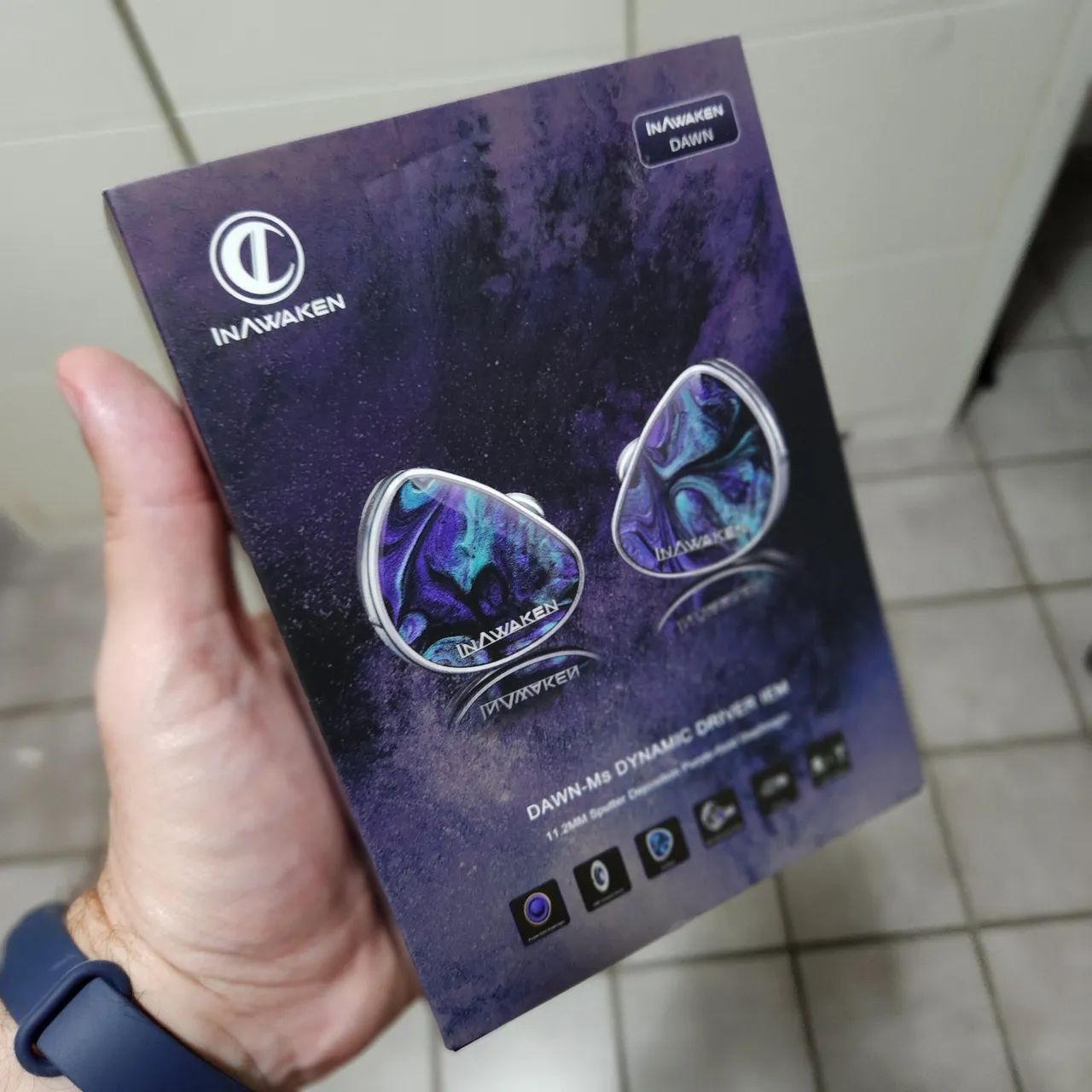 Fones intra-auricular InAwaken Dawn-Ms, OPEN-BOX