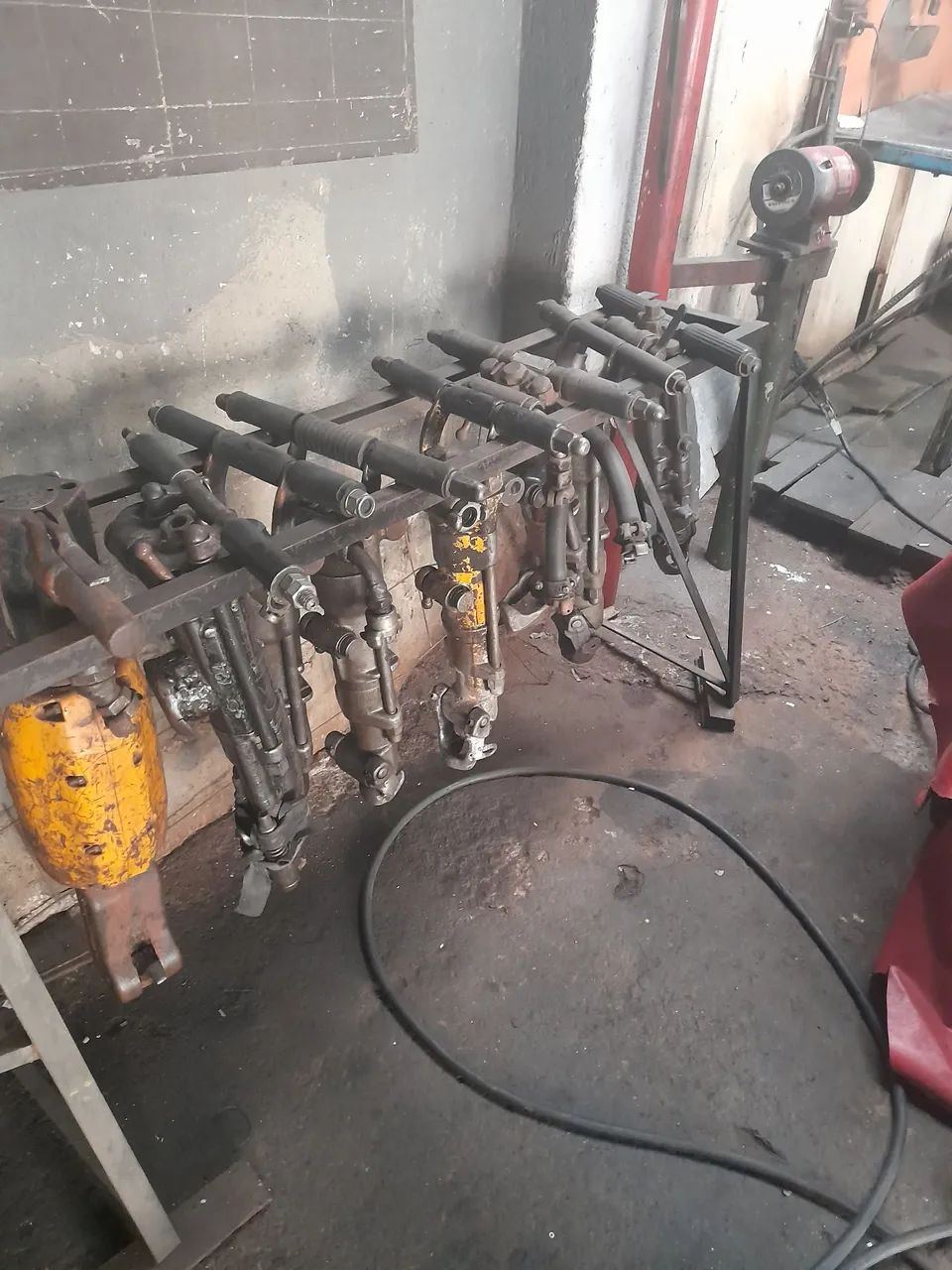 Conjunto de marteletes pneumáticos