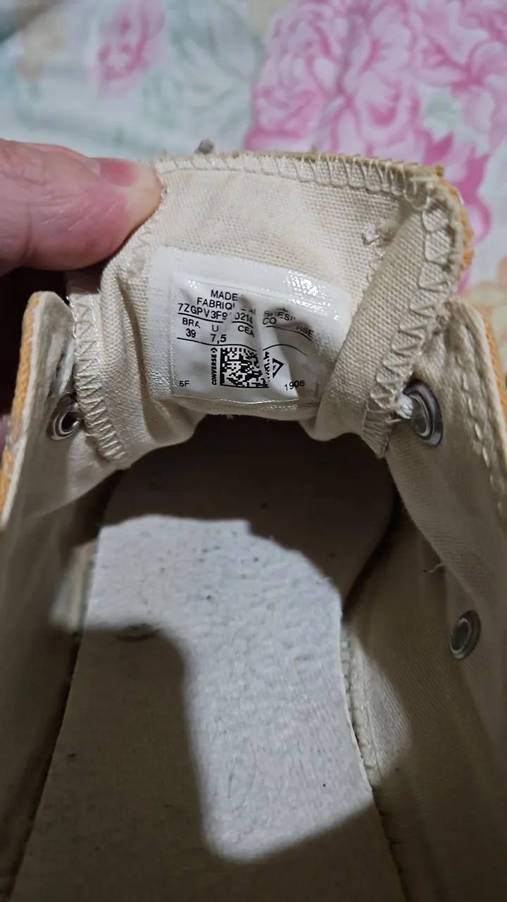 Tênis Converse All Star Amarelo 39 - Foto 4