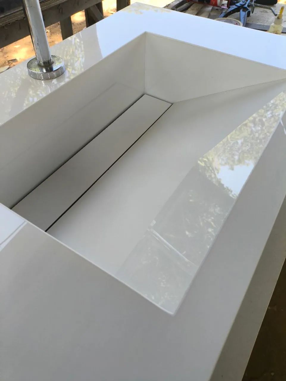 Pia de banheiro em porcelanato - Foto 4