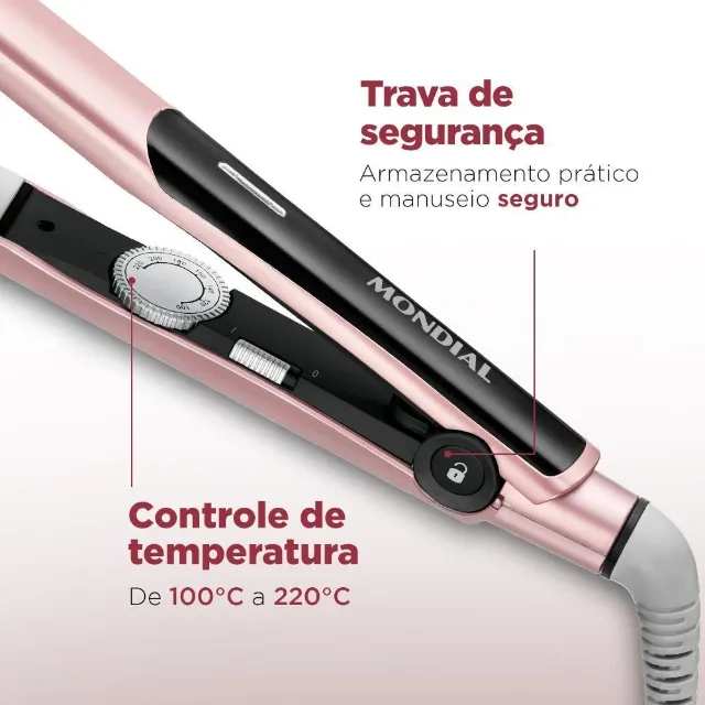 Prancha Alisadora Golden Rose Mondial P-20 Bivolt