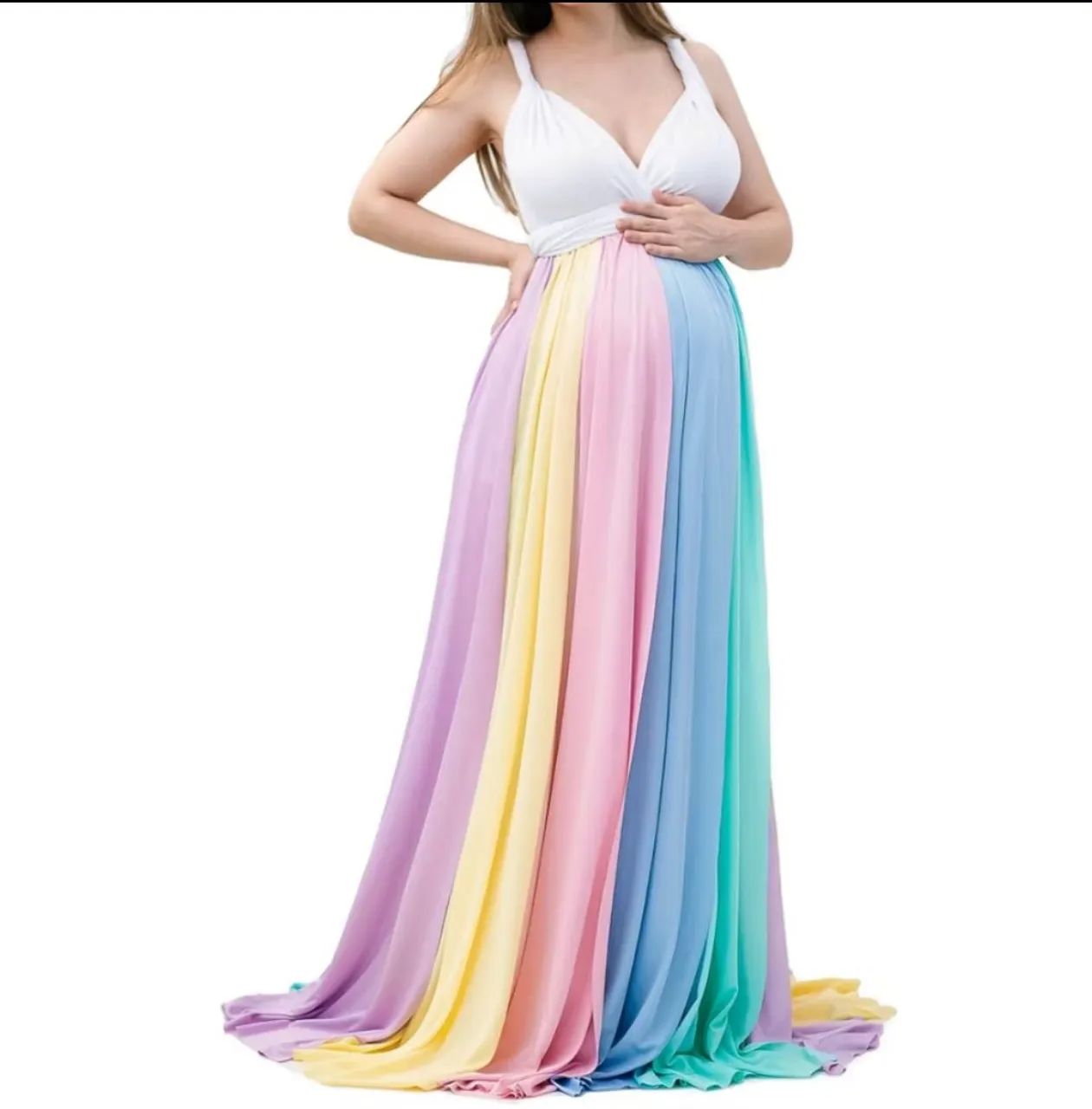 Vestido Gestante Rainbow