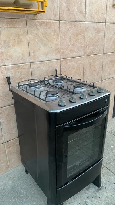 Fogão botão para cima 4 bocas preto disponível  - Foto 5