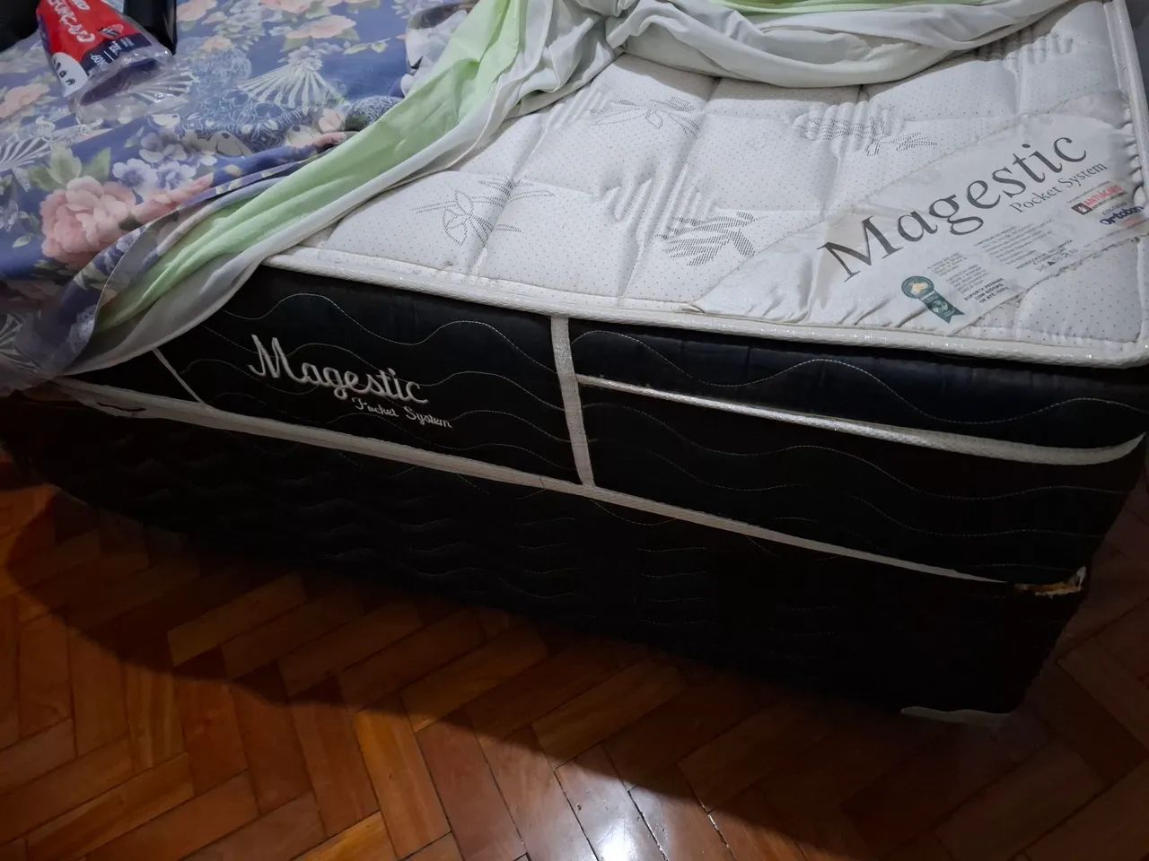 Cama box com colchão Majestic Pocket System Ortobom