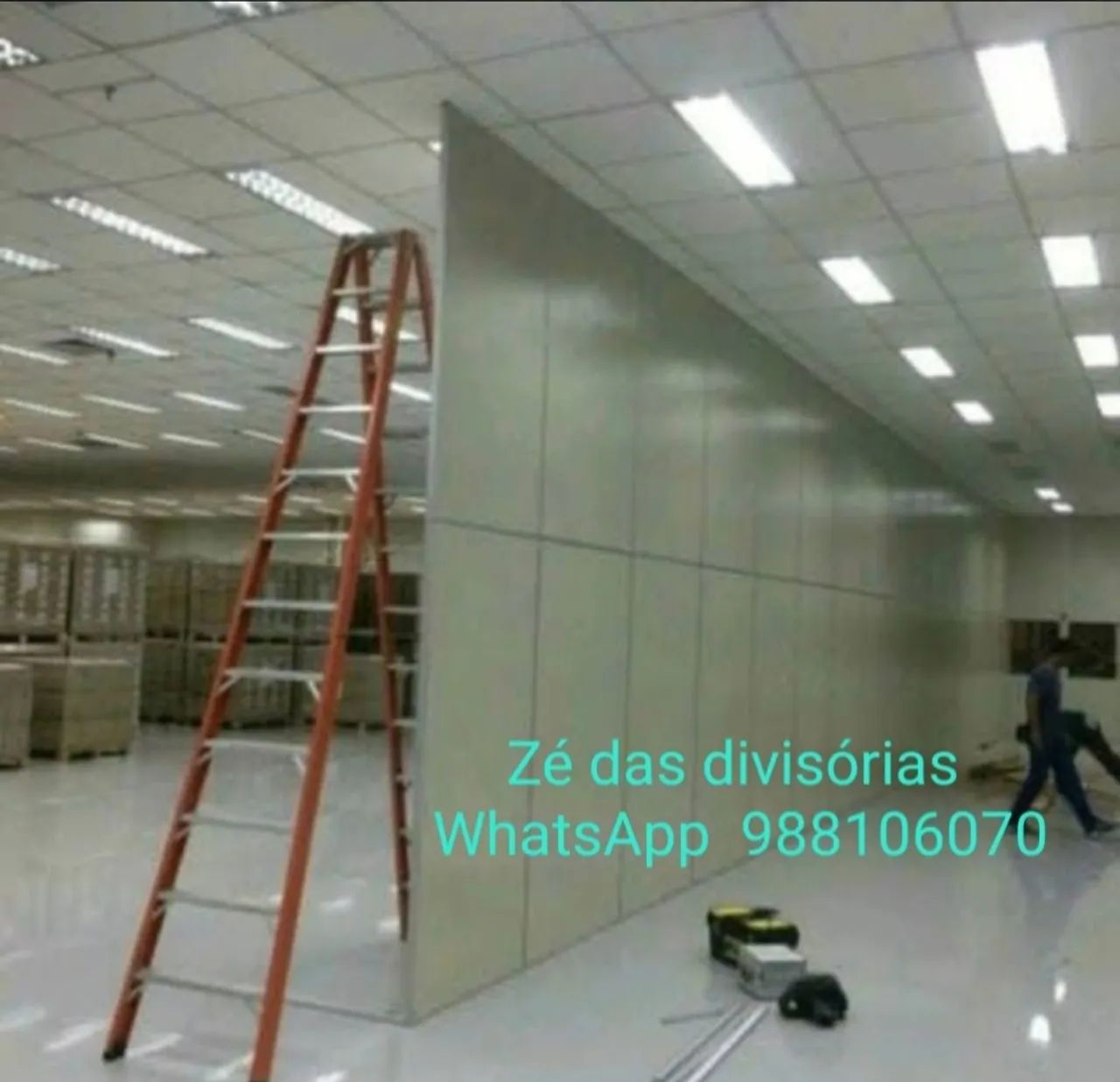 Divisórias eucatex Divisórias pvc Forro fabricamos e montamos todos modelos  - Foto 2