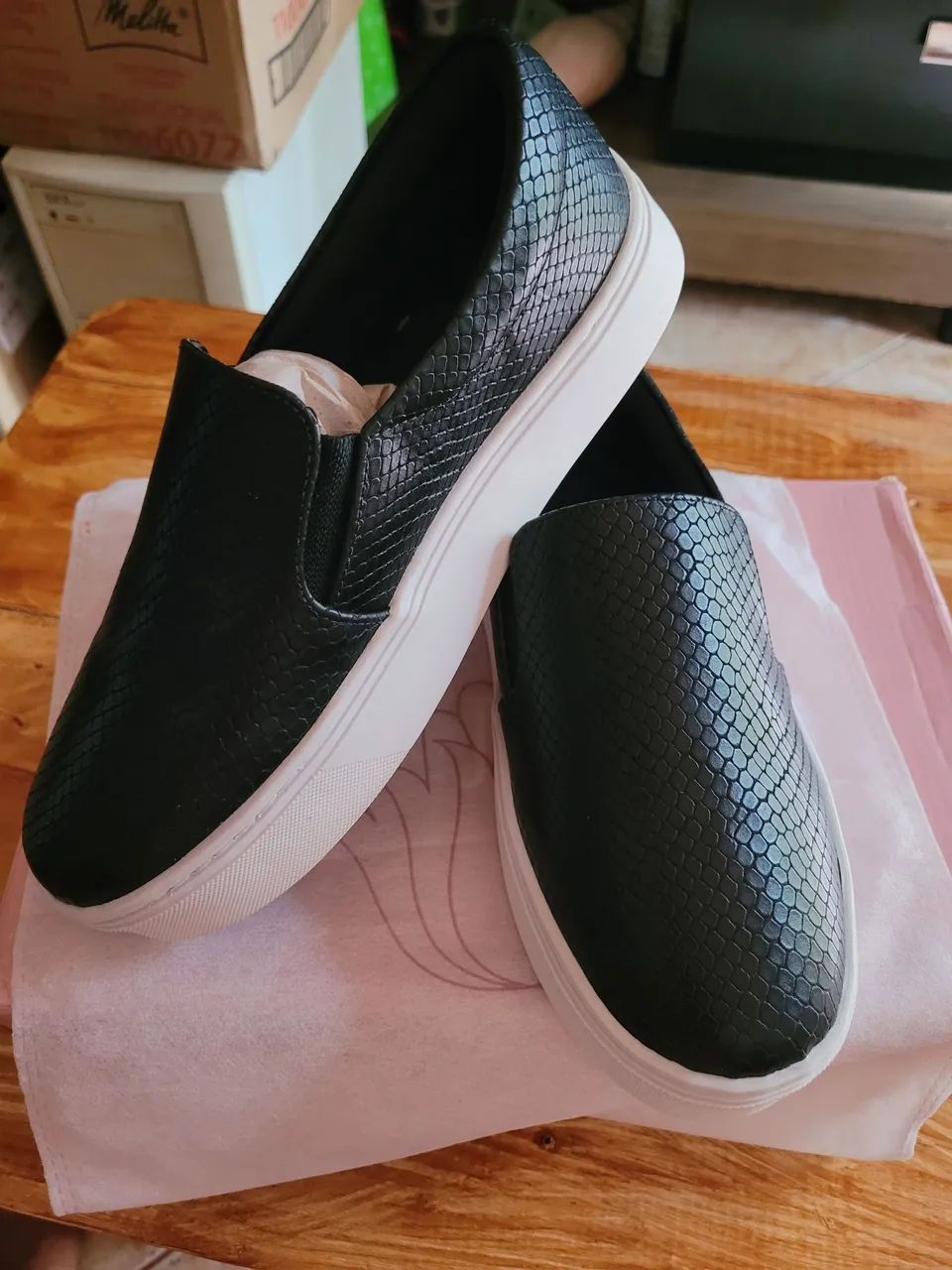 Tênis Slip on My Shoes Feminino Preto 34