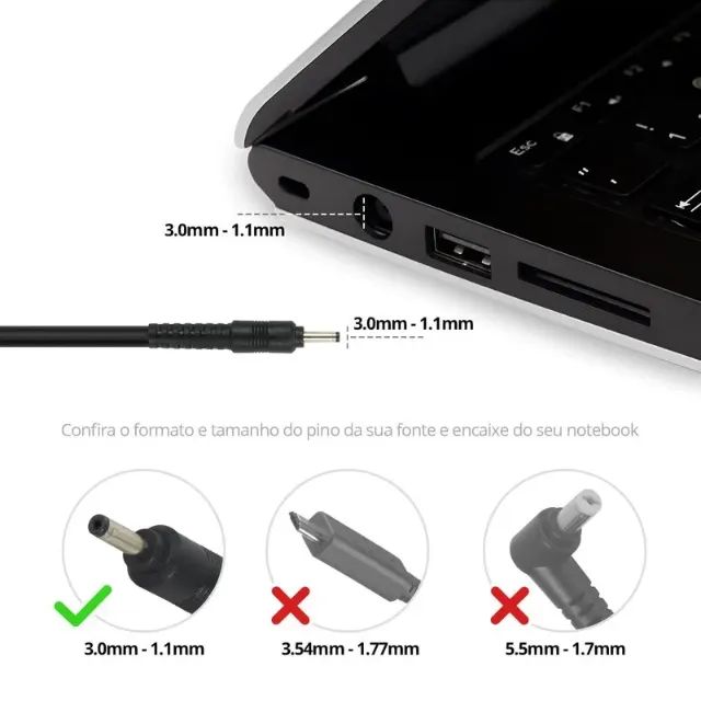Fonte Carregador para Notebook Acer Aspire - Foto 3