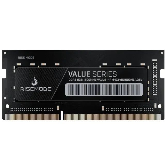 Memória Notebook Rise Mode  8GB DDR3L 1600 MHz, Nova, Lacrada
