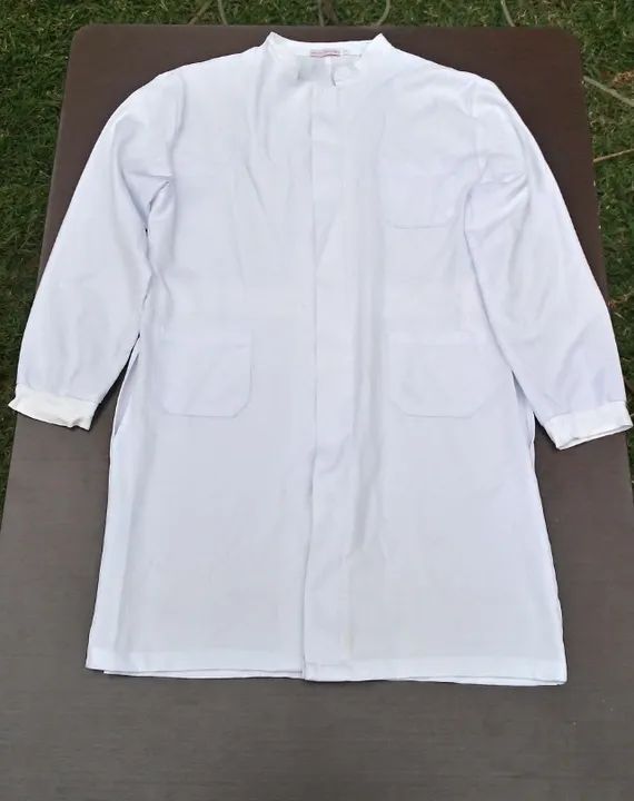 Jaleco branco masculino 