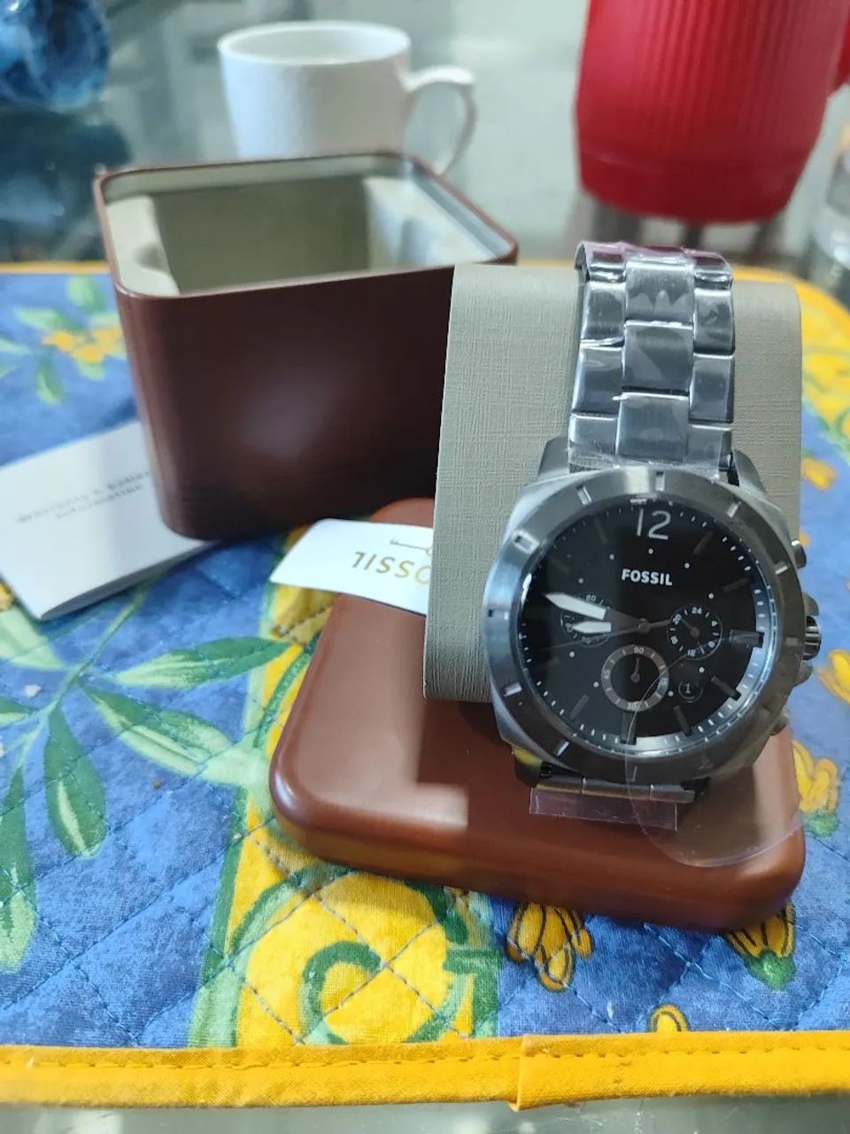 Lindo Relógio FOSSIL(EUA) Masculino cinza fosco
